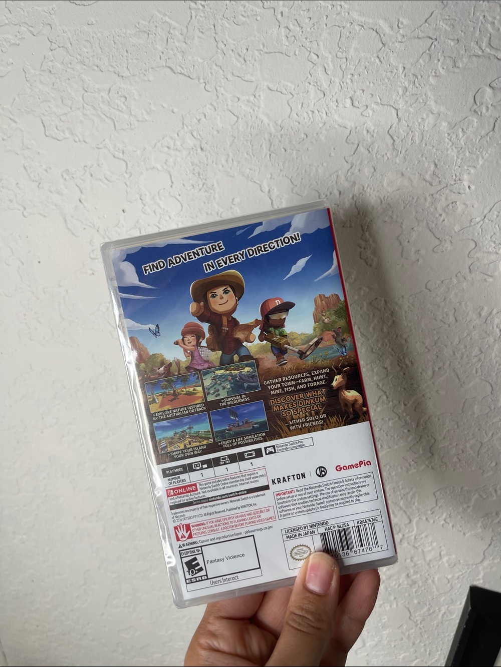 Nintendo Dinkum - Green Game Case for Nintendo Switch - Picture 2 of 3